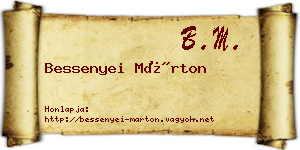 Bessenyei Márton névjegykártya